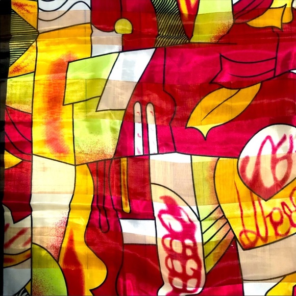 Vintage Picasso scarf - Picture 3 of 4